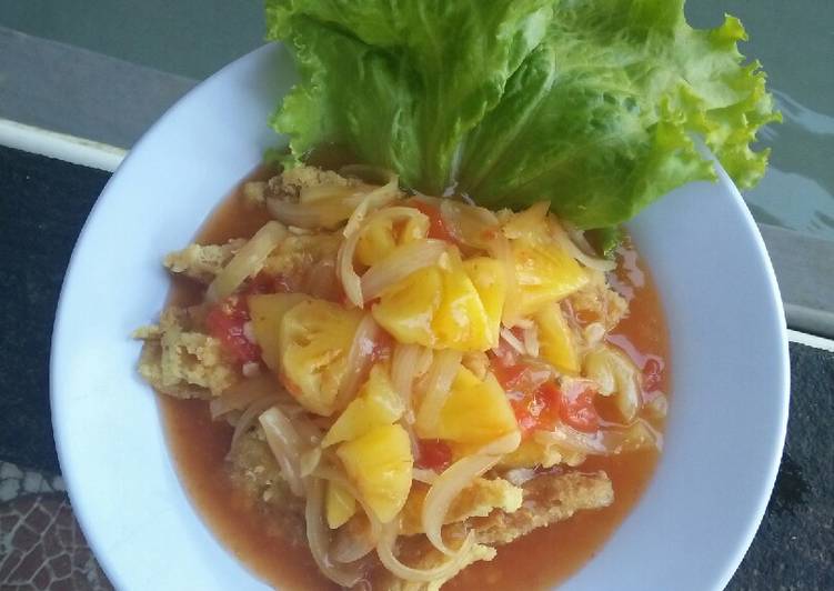 Telur crispy asam manis