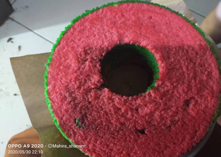 Resep Bolu kukus rainbow🍰🍰🍰 Anti Gagal
