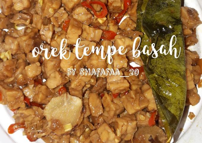 Orek tempe basah