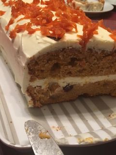 Una foto de Tarta de zanahoria sin gluten ni lactosa