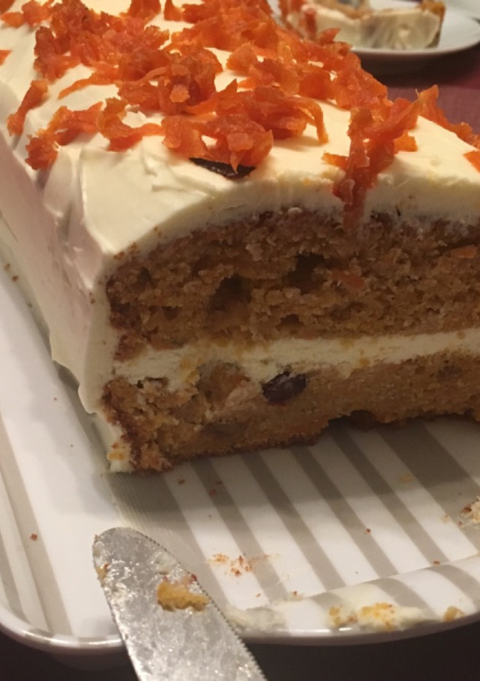 Una foto de Tarta de zanahoria sin gluten ni lactosa