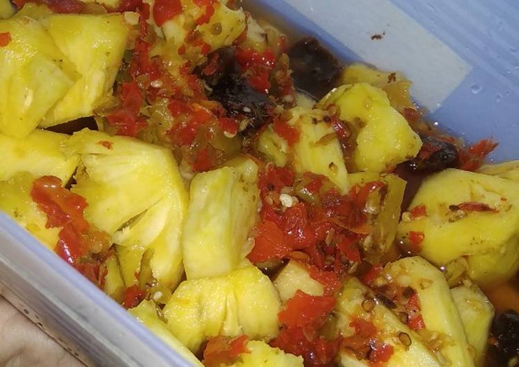 Cara Gampang Menyiapkan Asinan nanas Resep Masakan