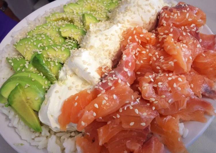 Sushi: Ensalada de sushi nutritiva, deliciosa, fácil y económica