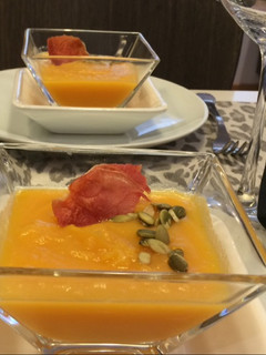 Una foto de Crema de calabaza