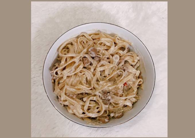 Fettucini carbonara