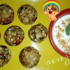 A picture of Sabudana wada Appam.