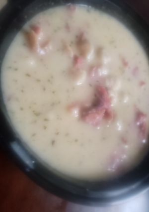 A picture of Country Ham Hock Dumplings.