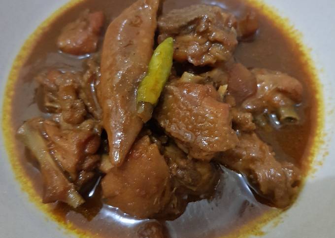 Sayap Ayam Masak Kecap Pedas