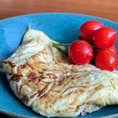Fluffy spinach omelette 🥚⏲ A picture of Fluffy spinach omelette 🥚⏲.