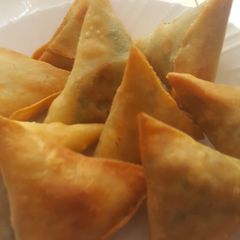 A picture of Vegetable samosas.
