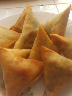 A picture of Vegetable samosas.