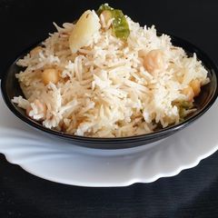 A picture of Channa - Aloo Pulao.