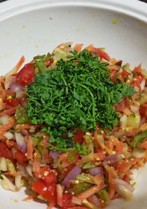 A picture of Pachadi salad.
