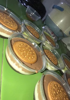 Foto resep Puding Coklat Keju Regal 3 Layer ft Milo/Matcha