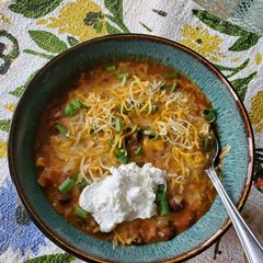 A picture of Desi Vegetarian Chili.