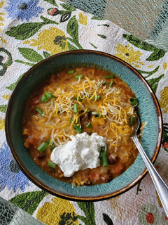 A picture of Desi Vegetarian Chili.