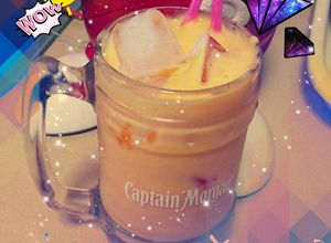 Una foto de Batido condensado de mango
