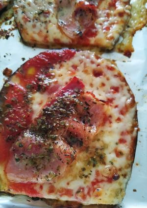 Una foto de Pizzas de Berenjenas