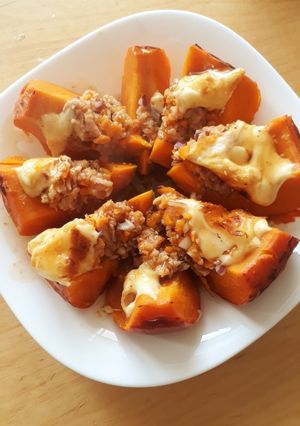 Hình của món Bí hokkaido bỏ lò.