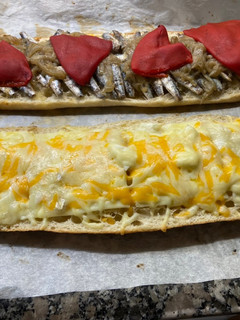 Una foto de Torradas con pan de coca