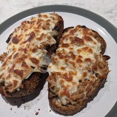A picture of Tuna mozzarella melt.