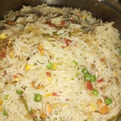 Egg fried rice A picture of Egg fried rice.