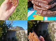 Una foto de alfajor de chocolate sin gluten