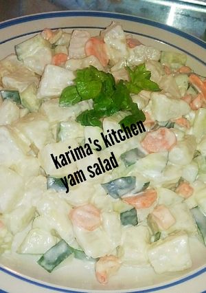 A picture of Yam salad.