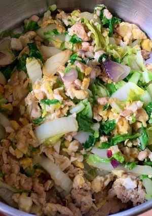 Foto resep Orak arik sawi putih bikin nambah makan