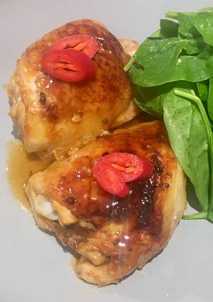 A picture of Midweek Dinner Asian Style Glazed Chicken Thighs.