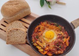 Chakchouka aux poivrons