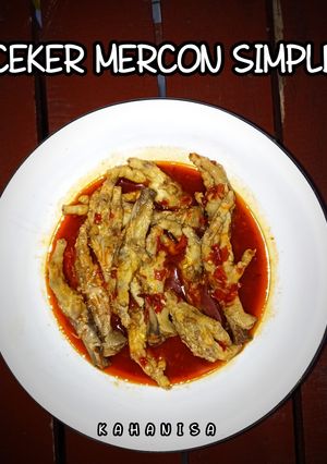 Foto resep Ceker Mercon Simple