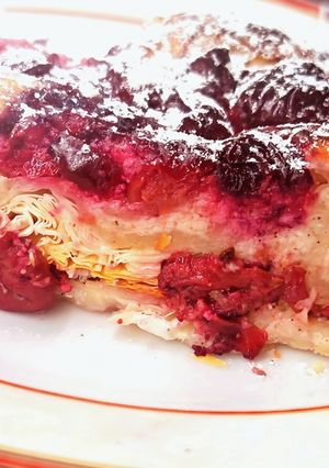 Quark-os meggyes hamisrétes 🍒 recept fotója