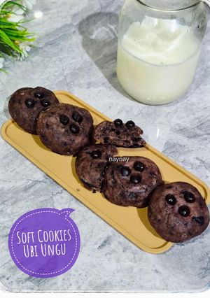 Foto resep Soft Cookies Chocolate Ubi Ungu