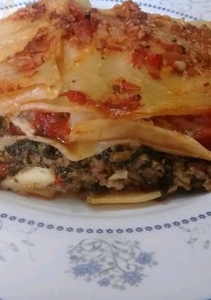 Una foto de Lasagna deliciosa