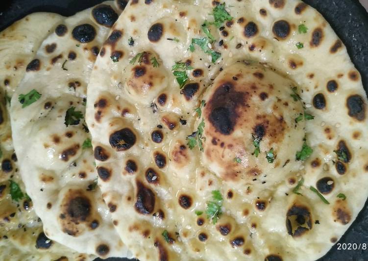 Tandoori butter naan without yeast