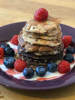 Banános amerikai palacsinta recept fotója