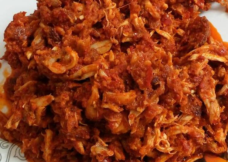 Langkah Mudah untuk meracik Sambal ayam suwir yang Sempurna