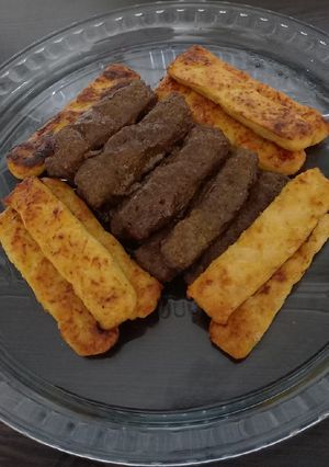 عکسی از دستور کباب کوبیده مرغ و گوشت در فر