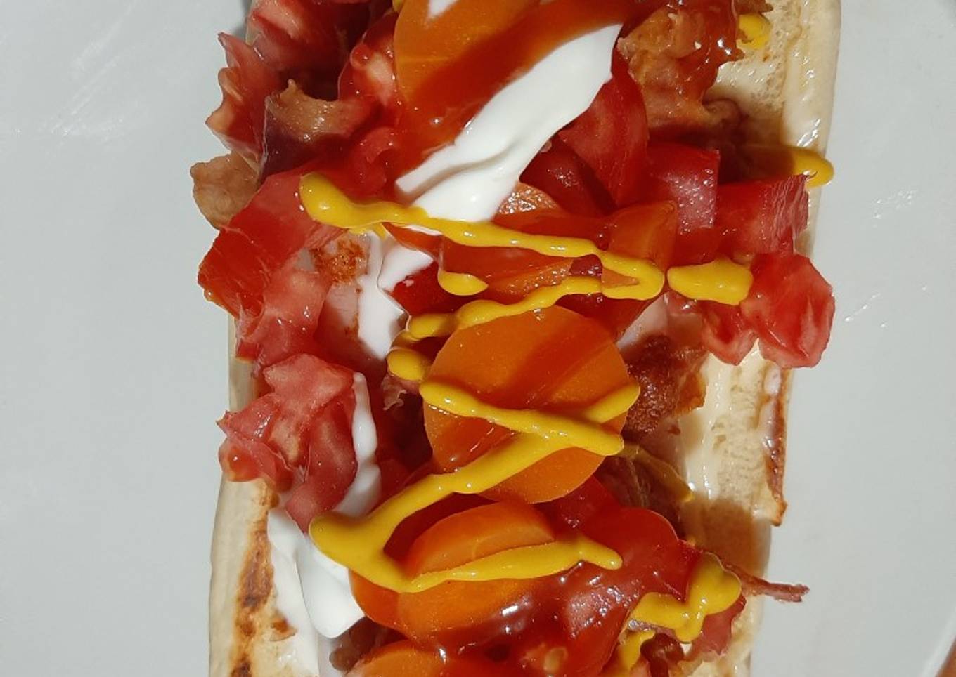 Hot dog de jamón 🌭