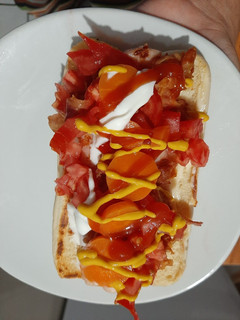 Una foto de Hot dog de jamón 🌭