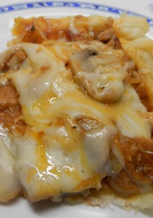 Una foto de Hojaldre de champiñones y queso