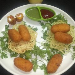 Potato Paneer Rolls A picture of Potato Paneer Rolls.