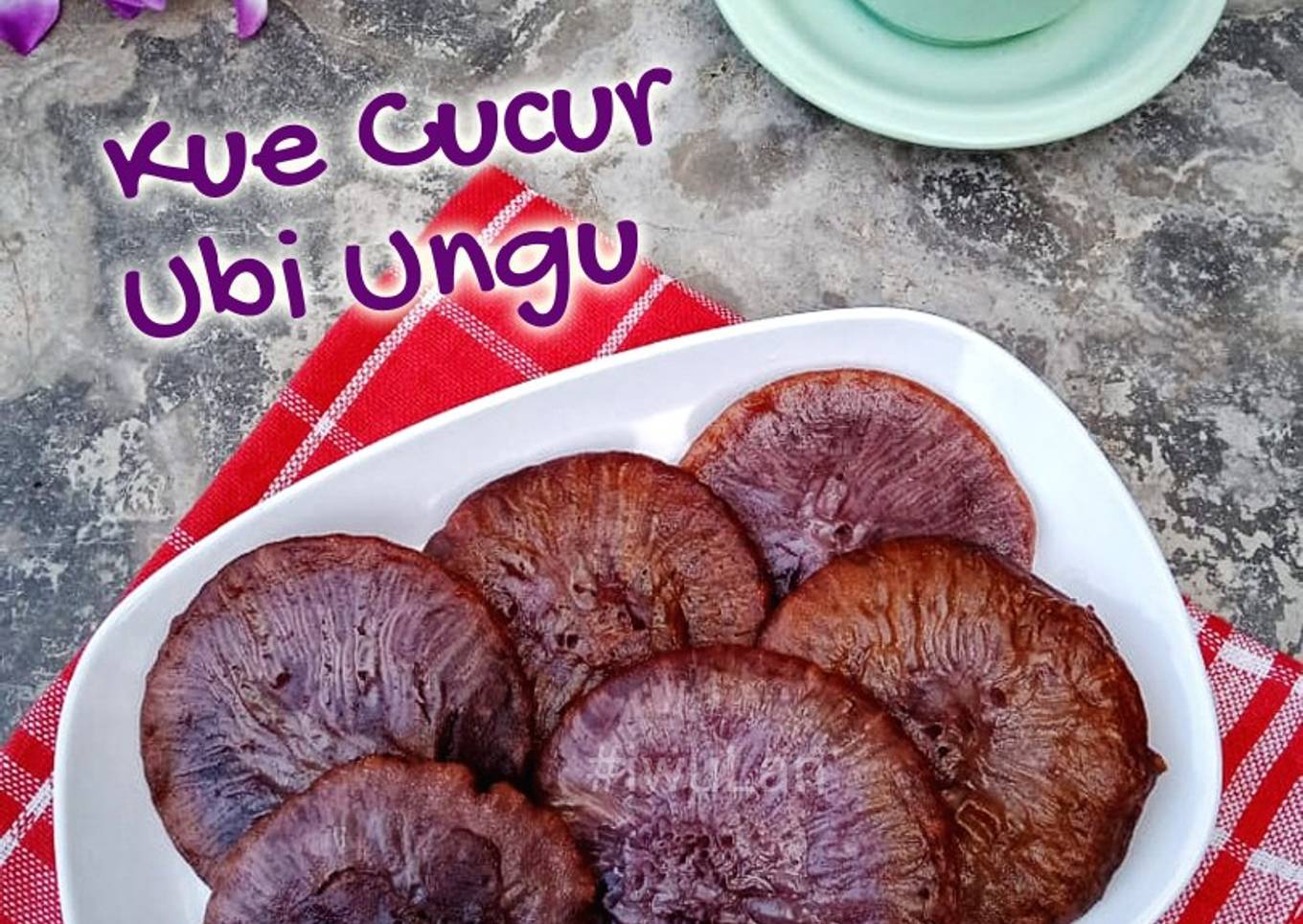 Kue Cucur Ubi Ungu