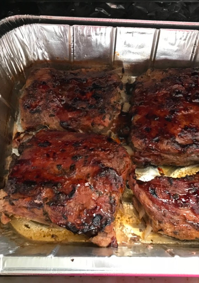 Una foto de Costilla de Cerdo Asadas