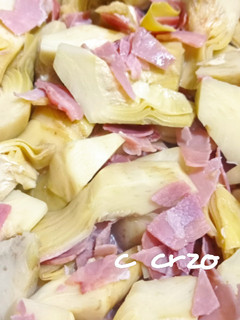Una foto de Alcachofas con bacon