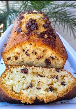Una foto de 🍫Budín de vainilla y chips de chocolate 🍫