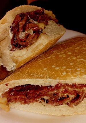 Una foto de Sándwich de Pastrami