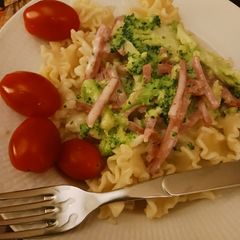 Easy healthy creamy pasta A picture of Easy healthy creamy pasta.