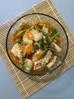 Foto resep Tumis BunTelHu (buncis wortel tahu) daging babi